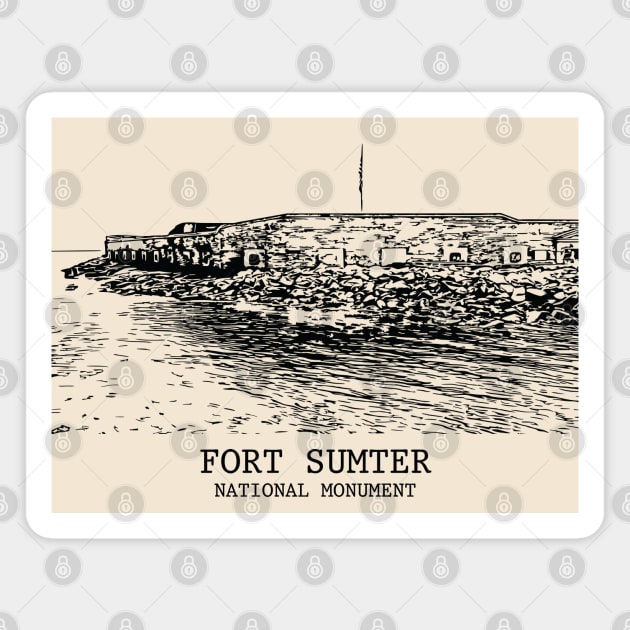 Fort Sumter National Monument Magnet by Lakeric
